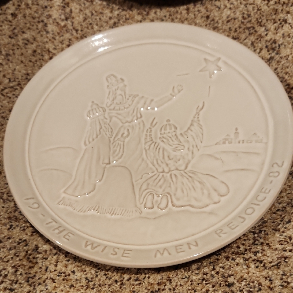 Frankoma 1982 Christmas "THE WISE MEN REJOICE" Decorative Plate